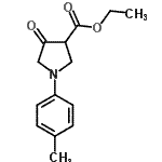 CAS 登录号：745043-75-8， 乙基1-(4-甲基苯基)-4-氧代-3-吡咯烷羧酸酯