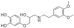 CAS#: 74513-77-2, 4-[3-[2-(3,4-Dimethoxyphenyl)Ethylamino]-2-Hydroxypropoxy]Benzene-1,2-Diol