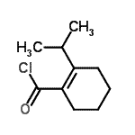 CAS#: 74517-12-7, 2-Isopropyl-1-cyclohexene-1-carbonyl chloride