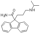 CAS 登录号：74517-78-5， 9-[3-[(1-甲基乙基)氨基]丙基]-芴-9-甲酰胺