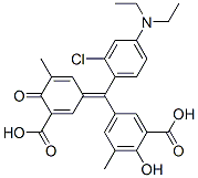 CAS#: 7452-52-0, 5-[(3-Carboxy-5-Methyl-4-Oxo-2,5-Cyclohexadien-1-Ylidene)[2-Chloro-4-(Diethylamino)Phenyl]Methyl]-3-Methylsalicylic Acid