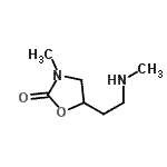 CAS#: 745723-76-6, 3-Methyl-5-[2-(methylamino)ethyl]-1,3-oxazolidin-2-one