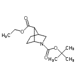 CAS#: 745836-22-0, 7-Ethyl 2-(2-methyl-2-propanyl) 2-azabicyclo[2.2.1]heptane-2,7-dicarboxylate