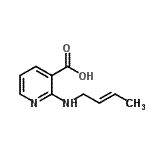 CAS#: 74611-54-4, 2-[(2E)-2-Buten-1-ylamino]nicotinic acid