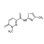 CAS#: 746606-46-2, 1-Methyl-N-(4-methyl-1,3-thiazol-2-yl)-6-oxo-1,6-dihydro-3-pyridazinecarboxamide