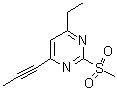 CAS#: 746620-21-3, 4-Ethyl-2-(methylsulfonyl)-6-(1-propyn-1-yl)pyrimidine