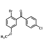CAS 登录号：746651-89-8， (2-溴-5-甲氧基苯基)(4-氯苯基)甲酮