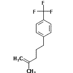 CAS 登录号：74672-15-4， 1-(4-甲基-4-戊烯-1-基)-4-(三氟甲基)苯