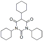 CAS 登录号：747-78-4， 1,3,5-三环己基巴比妥酸