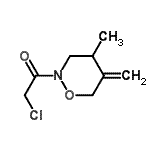 CAS#: 74776-49-1, 2-Chloro-1-(4-methyl-5-methylene-1,2-oxazinan-2-yl)ethanone