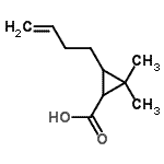 CAS 登录号：74779-76-3， 3-(3-丁烯-1-基)-2,2-二甲基环丙烷羧酸