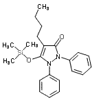 CAS#: 74810-87-0, 4-Butyl-1,2-diphenyl-5-[(trimethylsilyl)oxy]-1,2-dihydro-3H-pyrazol-3-one