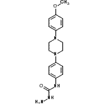 CAS 登录号：74852-89-4， N-{4-[4-(4-甲氧基苯基)-1-哌嗪基]苯基}氨基甲酰肼