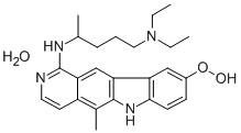 CAS#: 74861-78-2, N,N-Diethyl-N'-(9-Methoxy-5-Methyl-6H-Pyrido[4,3-b]Carbazol-1-Yl)Pentane-1,4-Diamine Hydrate