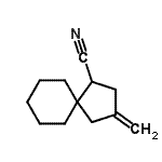 CAS 登录号：748771-56-4， 3-亚甲基螺[4.5]癸烷-1-甲腈