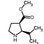 CAS 登录号：748777-16-4， 甲基(2R,3R)-2-异丙基-3-吡咯烷羧酸酯