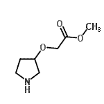 CAS#: 748797-11-7, Methyl (3-pyrrolidinyloxy)acetate