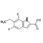 CAS#: 749242-76-0, 6-Ethyl-5,7-difluoro-1H-indole-2-carboxylic acid