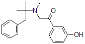 CAS#: 74956-63-1, 1-(3-Hydroxyphenyl)-2-[Methyl-(2-Methyl-1-Phenylpropan-2-Yl)Amino]Ethanone
