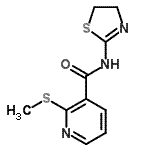 CAS 登录号：749887-79-4， N-(4,5-二氢-1,3-噻唑-2-基)-2-(甲硫基)烟酰胺