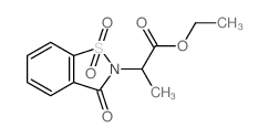 CAS#: 7501-64-6, 2-(1,1,3-Trioxo-1,2-benzothiazol-2-yl)propanoic acid ethyl ester