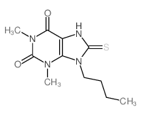 CAS#: 7501-78-2, 9-Butyl-1,3-Dimethyl-8-Sulfanylidene-7H-Purine-2,6-Dione
