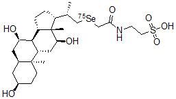 CAS#: 75018-70-1, (75)Seleno-Homocholic Acid-Taurine