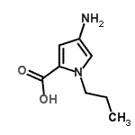 CAS#: 750542-10-0, 4-Amino-1-propyl-1H-pyrrole-2-carboxylic acid