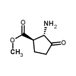 CAS 登录号：750544-68-4， 甲基(1R,2S)-2-氨基-3-氧代环戊烷羧酸酯