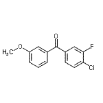 CAS#: 750633-76-2, (4-Chloro-3-fluorophenyl)(3-methoxyphenyl)methanone