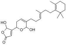 CAS#: 75088-80-1, (5R)-5-hydroxy-4-[(2R,6R)-6-hydroxy-5-[(E)-4-methyl-6-(2,6,6-trimethyl-1-cyclohexenyl)hex-3-enyl]-3,6-dihydro-2H-pyran-2-yl]-5H-furan-2-one
