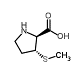 CAS 登录号：75176-40-8， (3R)-3-(甲硫基)-D-脯氨酸