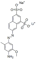 CAS#: 75198-79-7, Lithium Sodium 7-(4-Amino-5-Methoxy-2-Methylphenyl)Diazenylnaphthalene-1,3-Disulfonate