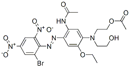 CAS#: 75199-19-8, 2-[[5-Acetamido-4-(2-Bromo-4,6-Dinitrophenyl)Diazenyl-2-Ethoxyphenyl]-(2-Hydroxyethyl)Amino]Ethyl Acetate