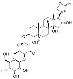 CAS 登录号：752-61-4， 洋地黄苷