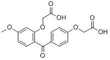 CAS#: 75226-97-0, 2-[2-[4-(Carboxymethyloxy)Benzoyl]-5-Methoxyphenoxy]Acetic Acid