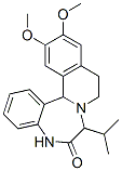 CAS#: 75230-92-1, 12,13-Dimethoxy-7-Isopropyl-5,9,10,14B-Tetrahydroisoquino(2,1-d)(1,4)Benzodiazepin-6(7H)-One