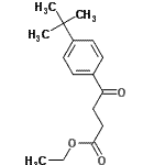 CAS#: 75237-09-1, Ethyl 4-[4-(2-methyl-2-propanyl)phenyl]-4-oxobutanoate