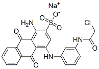 CAS#: 75268-68-7, Sodium 1-Amino-4-[[3-[(2-Chloroacetyl)Amino]Phenyl]Amino]-9,10-Dioxoanthracene-2-Sulfonate