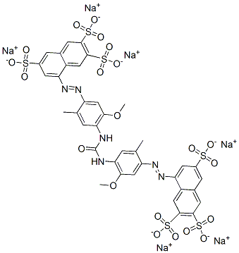 CAS#: 75268-69-8, Hexasodium 8-[5-Methoxy-4-[[2-Methoxy-5-Methyl-4-(3,6,7-Trisulfonatonaphthalen-1-Yl)Diazenylphenyl]Carbamoylamino]-2-Methylphenyl]Diazenylnaphthalene-2,3,6-Trisulfonate