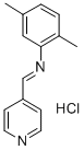 CAS 登录号：75273-89-1， N-(2,5-二甲基苯基)-1-吡啶-4-基甲烷亚胺盐酸盐