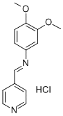 CAS#: 75273-93-7, N-(3,4-Dimethoxyphenyl)-1-Pyridin-4-Ylmethanimine Hydrochloride