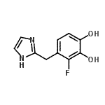 CAS 登录号：752943-34-3， 3-氟-4-(1H-咪唑-2-基甲基)-1,2-苯二酚