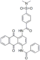 CAS#: 75299-82-0, N-[4-(Benzoylamino)-9,10-Dioxoanthracen-1-Yl]-4-(Dimethylsulfamoyl)Benzamide