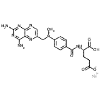CAS#: 7532-04-9, Sodium (2S)-4-carboxy-2-[(4-{[(2,4-diamino-6-pteridinyl)methyl](methyl)amino}benzoyl)amino]butanoate