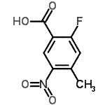 CAS#: 753924-40-2, 2-Fluoro-4-methyl-5-nitrobenzoic acid