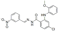 CAS#: 75412-58-7, 4-Chloro-2-[(2-Methoxyphenyl)Amino]-N-[(3-Nitrophenyl)Methylideneamino]Benzamide