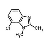 CAS#: 75438-02-7, 7-chloro-1,2-dimethyl-benzimidazole