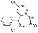CAS#: 75450-34-9, 7-Chloro-5-(2-Chlorophenyl)-1,5-Dihydro-4,1-Benzothiazepin-2(3H)-One
