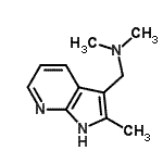 CAS#: 7546-48-7, N,N-Dimethyl-1-(2-methyl-1H-pyrrolo[2,3-b]pyridin-3-yl)methanamine